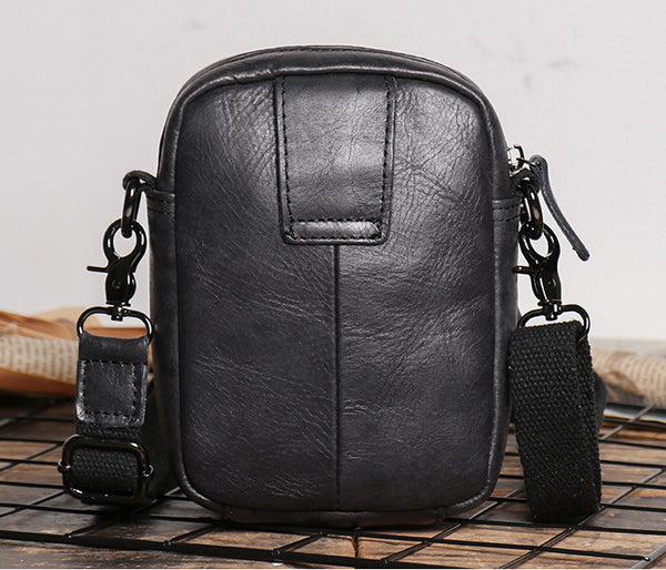 DEEPKEE original nubuck handmade full-grain genuine leather cowhide bag 2 in 1 Shoulder Bag,Genuine Leather Crossbody Waist Belt Bag No.8133