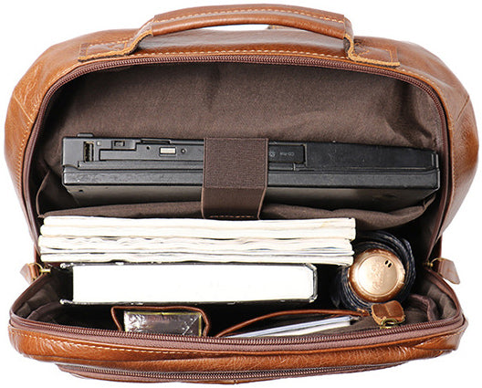 DEEPKEE original nubuck handmade full-grain genuine leather cowhide bag Montgomery Backpack Cowhide Travel Bags No0825_3