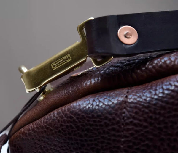 DEEPKEE original nubuck handmade full-grain genuine leather cowhide bag Fashionable Handmade Leather Chest Bag Sling Bag Sling Pack #604272