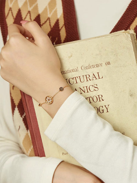 DEEPKEE original nubuck handmade full-grain genuine leather cowhide bag Vintage Temperament Bracelet #45869