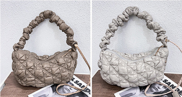 DEEPKEE original nubuck handmade full-grain genuine leather cowhide bag Gnocchi Bag Cross-Body Cozy Bag 雲朵包 WXQ-2