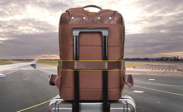 DEEPKEE original nubuck handmade full-grain genuine leather cowhide bag DEEPKEE WALKER LEATHER BACKPACK #3774