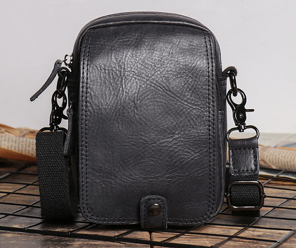 DEEPKEE original nubuck handmade full-grain genuine leather cowhide bag 2 in 1 Shoulder Bag,Genuine Leather Crossbody Waist Belt Bag No.8133