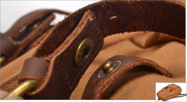 DEEPKEE original nubuck handmade full-grain genuine leather cowhide bag Outdoor Research Backpack #2105