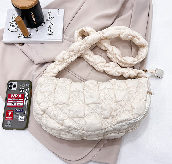 DEEPKEE original nubuck handmade full-grain genuine leather cowhide bag Gnocchi Bag Cross-Body Cozy Bag 雲朵包 WXQ-2