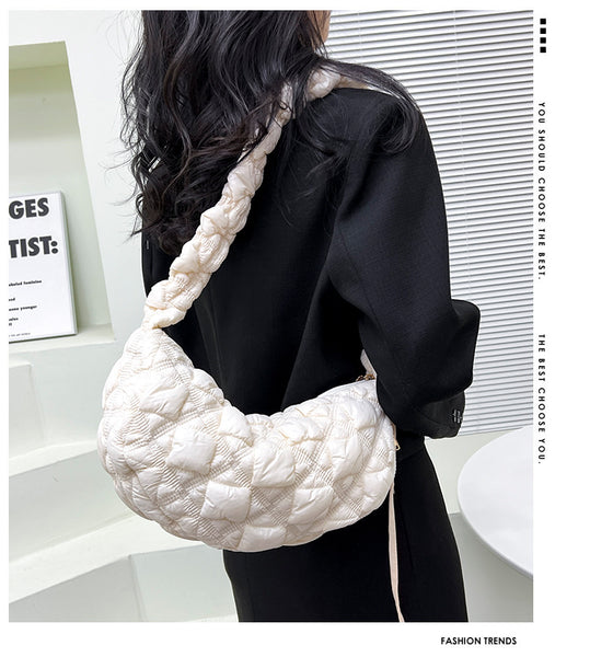 DEEPKEE original nubuck handmade full-grain genuine leather cowhide bag Gnocchi Bag Cross-Body Cozy Bag 雲朵包 WXQ-2