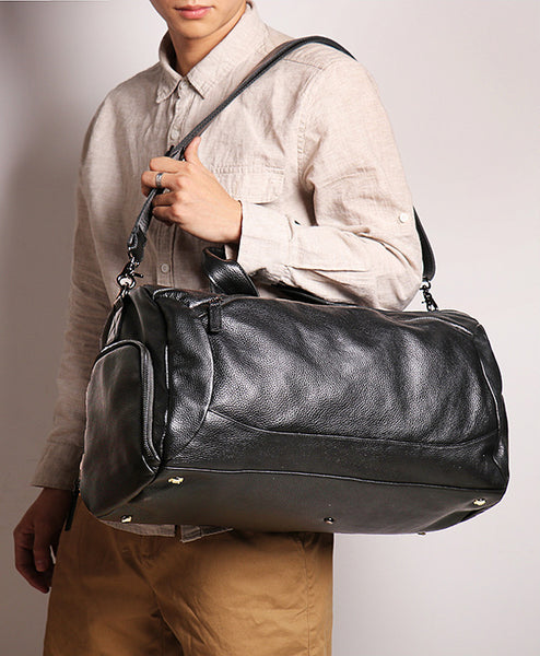 DEEPKEE original nubuck handmade full-grain genuine leather cowhide bag DEEPKEE LEATHER | Lance WEEKEND BAG No.1109