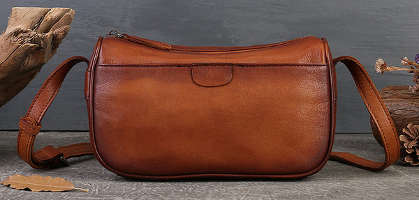 DEEPKEE original nubuck handmade full-grain genuine leather cowhide bag Unisex Leather Boston Bag No.9096