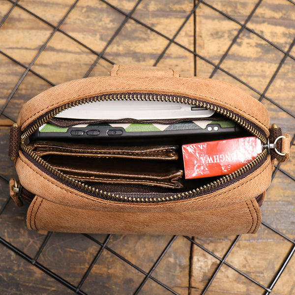 DEEPKEE original nubuck handmade full-grain genuine leather cowhide bag The Satchel Bag #S1242-1