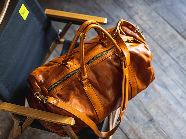 DEEPKEE original nubuck handmade full-grain genuine leather cowhide bag Weekender Bag LB6759