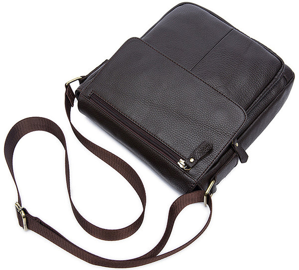 DEEPKEE original nubuck handmade full-grain genuine leather cowhide bag DEEPKEE handmade leather satchel #819