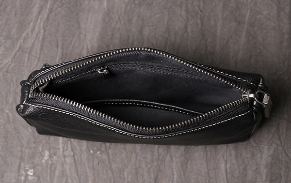 DEEPKEE original nubuck handmade full-grain genuine leather cowhide bag DEEPKEE LEATHER | Soft Cowhide Wallet No.1989