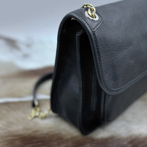 DEEPKEE original nubuck handmade full-grain genuine leather cowhide bag Handmade Evening Bag 21169