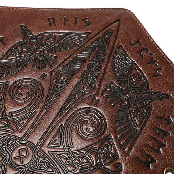 DEEPKEE original nubuck handmade full-grain genuine leather cowhide bag DEEPKEE Pirate Knights PU Lace-Up Wristband Arm Guards  FAS050