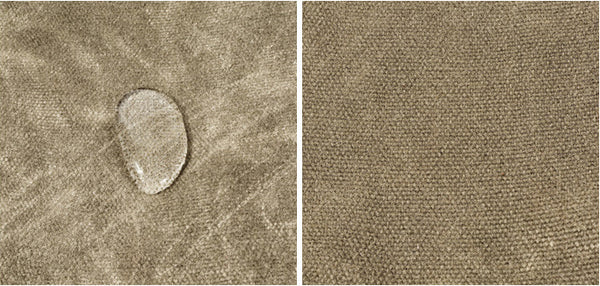 DEEPKEE original nubuck handmade full-grain genuine leather cowhide bag Retro waxed canvas mini storage bag(Cigarette Case) #FR603