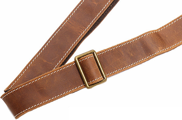 DEEPKEE original nubuck handmade full-grain genuine leather cowhide bag Leather Sling Crossbody Bag No.1078