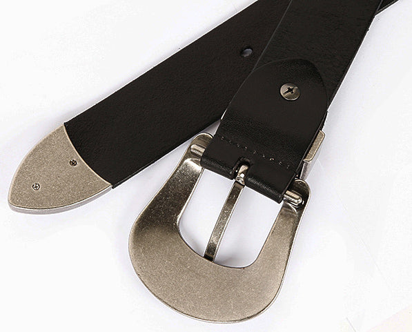 DEEPKEE original nubuck handmade full-grain genuine leather cowhide bag Personalized Carved Trend Belt #211216