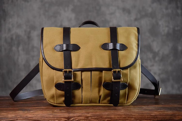 DEEPKEE original nubuck handmade full-grain genuine leather cowhide bag Portable Cycling Messenger Bags #70232