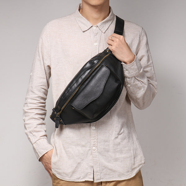 DEEPKEE original nubuck handmade full-grain genuine leather cowhide bag THE FLUTTER SLING HANDBAG No.30021