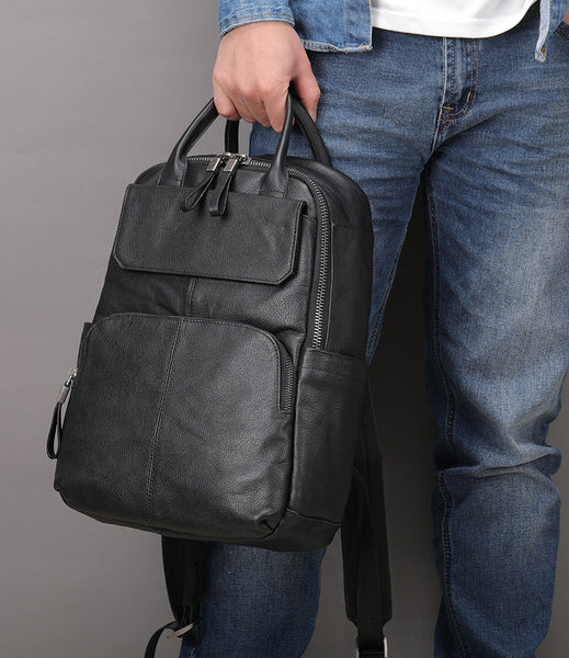 DEEPKEE original nubuck handmade full-grain genuine leather cowhide bag DEEPKEE HANDMADE Leather Business Shoulder Bag #816