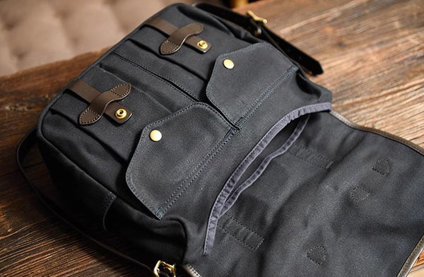 DEEPKEE original nubuck handmade full-grain genuine leather cowhide bag Portable Cycling Messenger Bags #70232