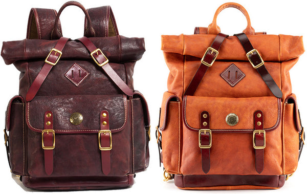 DEEPKEE original nubuck handmade full-grain genuine leather cowhide bag DEEPKEE leather handmade backpack 2017982