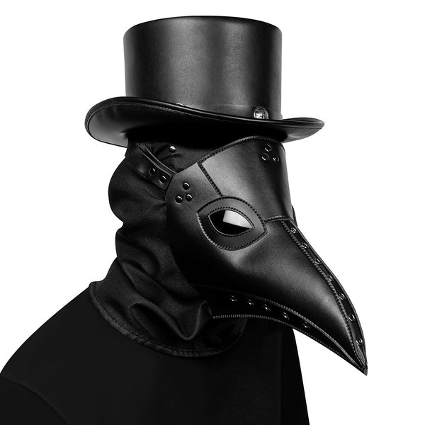 DEEPKEE original nubuck handmade full-grain genuine leather cowhide bag Halloween Plague Bird Doctor Mask, Holiday Party Cosplay Props #FPBM057