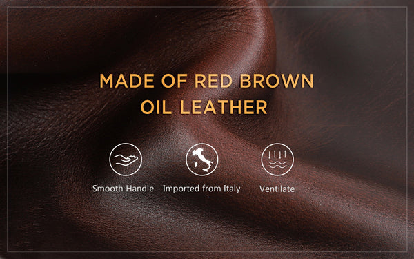 DEEPKEE original nubuck handmade full-grain genuine leather cowhide bag Best 3pcs Cool Leather cigar (loanword) Cases CF5003