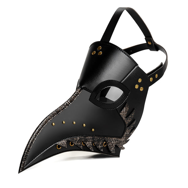DEEPKEE original nubuck handmade full-grain genuine leather cowhide bag DEEPKEE cosplay Spot plague long beak doctor mask #FPBM056