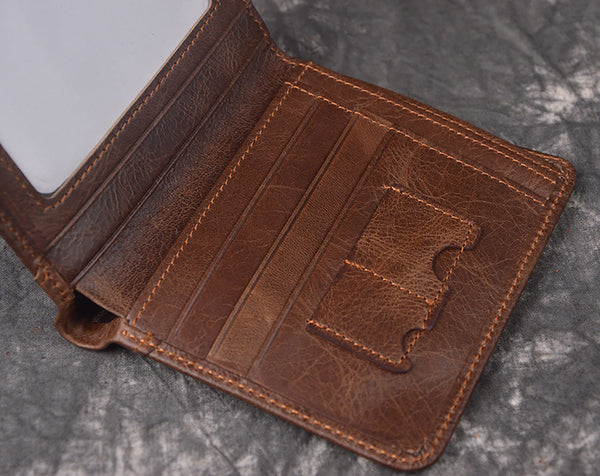 DEEPKEE original nubuck handmade full-grain genuine leather cowhide bag DEEPKEE LEATHER | Soft Cowhide Wallet No.1989