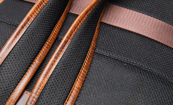 DEEPKEE original nubuck handmade full-grain genuine leather cowhide bag Octavius Outdoor Multifunctional Backpack No.7422