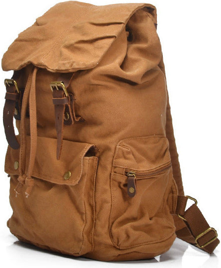 DEEPKEE original nubuck handmade full-grain genuine leather cowhide bag Outdoor Research Backpack #2105