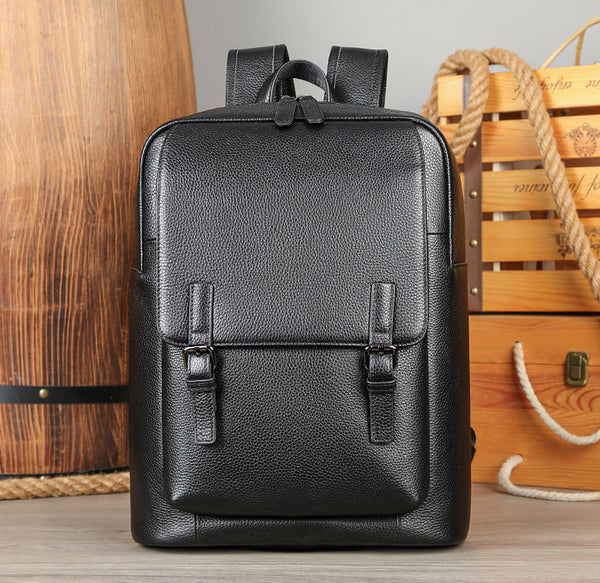 DEEPKEE original nubuck handmade full-grain genuine leather cowhide bag Jock Leather Loiter Backpack No2247