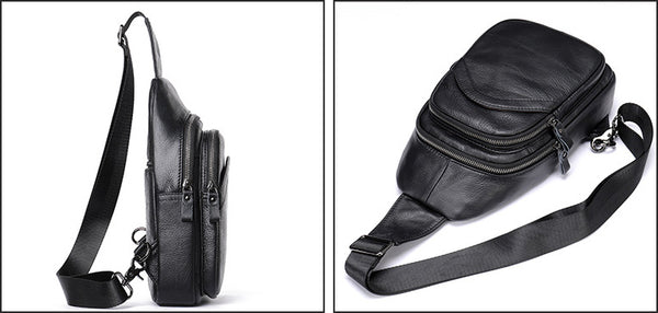 DEEPKEE original nubuck handmade full-grain genuine leather cowhide bag Deepkee Handcraft Crossbody Sling Bags #9000