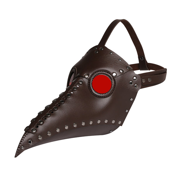 DEEPKEE original nubuck handmade full-grain genuine leather cowhide bag Deepkee Plague Doctor Bird Mask Headgear Novelty Masks #FPBM080