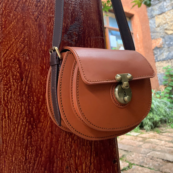 DEEPKEE original nubuck handmade full-grain genuine leather cowhide bag Colorful Saddle Bag DIY Leather Bag Kit Handmade ™ No. NYK174