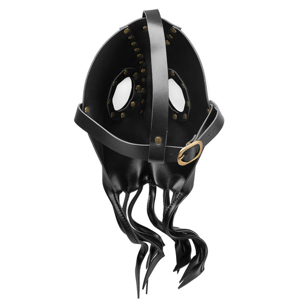 DEEPKEE original nubuck handmade full-grain genuine leather cowhide bag Steampunk Octopus Plague Doctor Masks #PBM008
