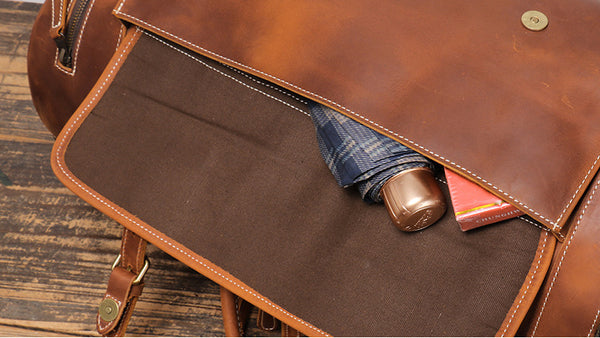 DEEPKEE original nubuck handmade full-grain genuine leather cowhide bag DEEPKEE HANDMADE | ADOLF LEATHER DUFFLE No.1188-1