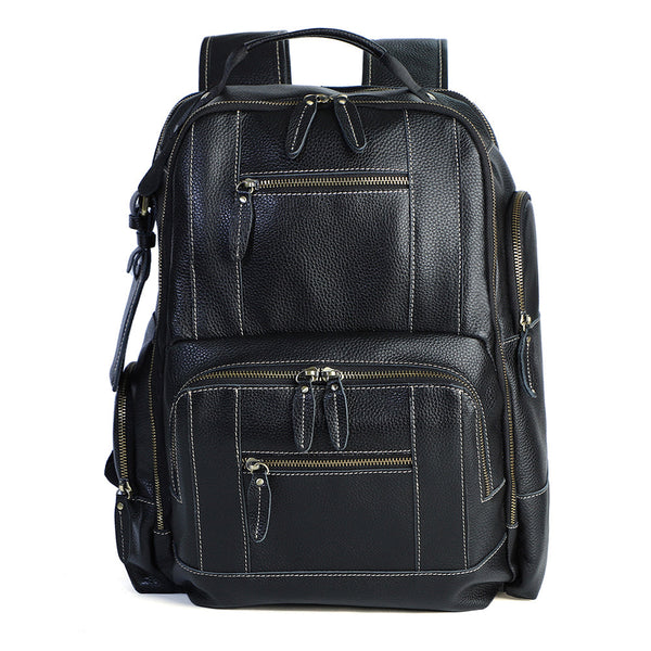 DEEPKEE original nubuck handmade full-grain genuine leather cowhide bag The Standard 15.6” Backpack #6597