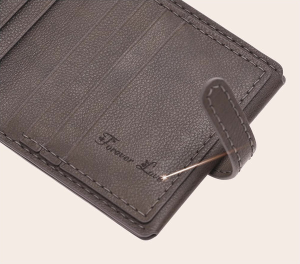 DEEPKEE original nubuck handmade full-grain genuine leather cowhide bag DIY Leather Wallet - Handmade Material Kit No.DC005