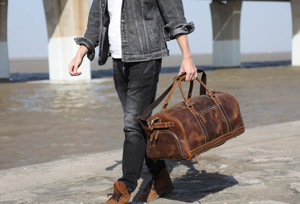 DEEPKEE original nubuck handmade full-grain genuine leather cowhide bag 1234567890