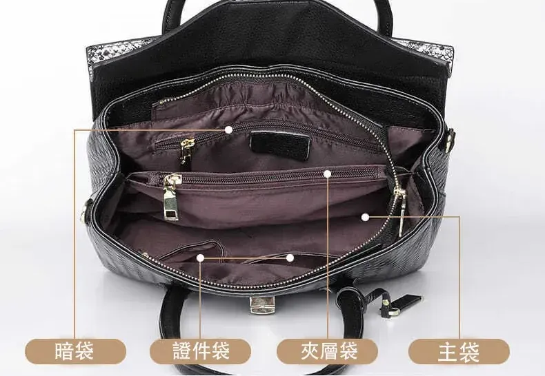 DEEPKEE original nubuck handmade full-grain genuine leather cowhide bag DEEPKEE-時尚皮革手提包 E0073號
