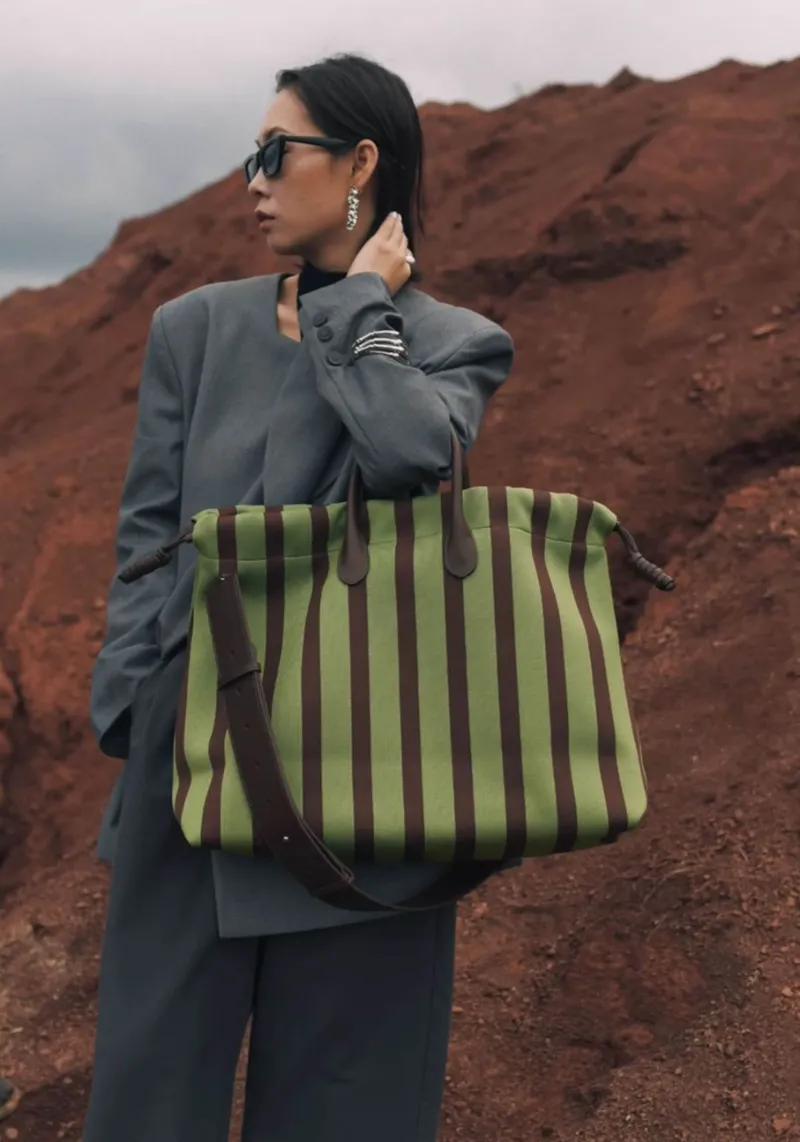 DEEPKEE original nubuck handmade full-grain genuine leather cowhide bag 托特包購物袋 187號