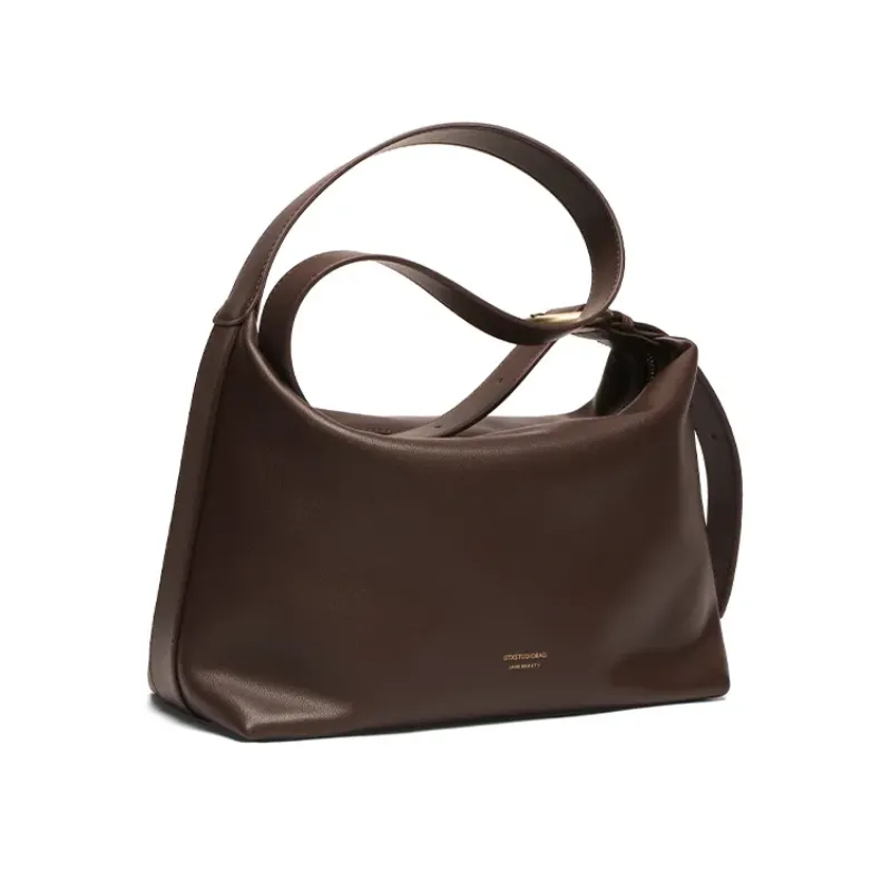 DEEPKEE original nubuck handmade full-grain genuine leather cowhide bag 軟皮斜挎包A234號