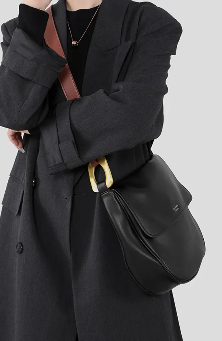 DEEPKEE original nubuck handmade full-grain genuine leather cowhide bag 軟皮真皮斜背包A21號