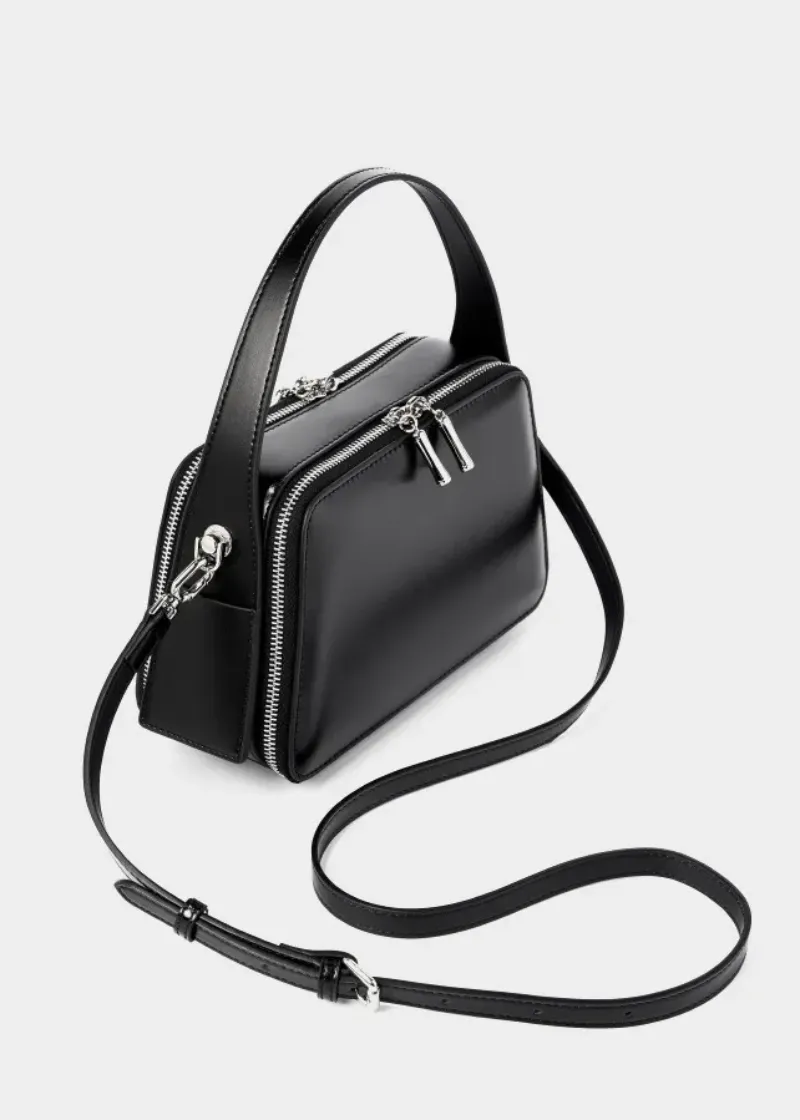 DEEPKEE original nubuck handmade full-grain genuine leather cowhide bag bread掛耳小方包#2950號