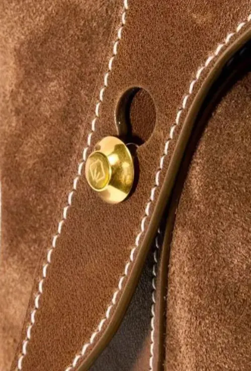 DEEPKEE original nubuck handmade full-grain genuine leather cowhide bag 經典系列真皮腋下通勤包餃子包 09101號