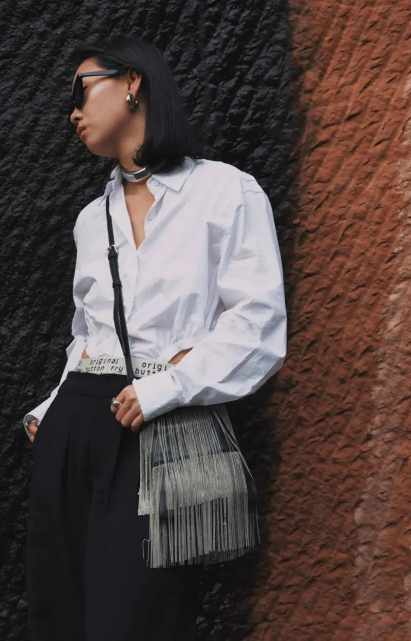 DEEPKEE original nubuck handmade full-grain genuine leather cowhide bag 流蘇手機包 02號