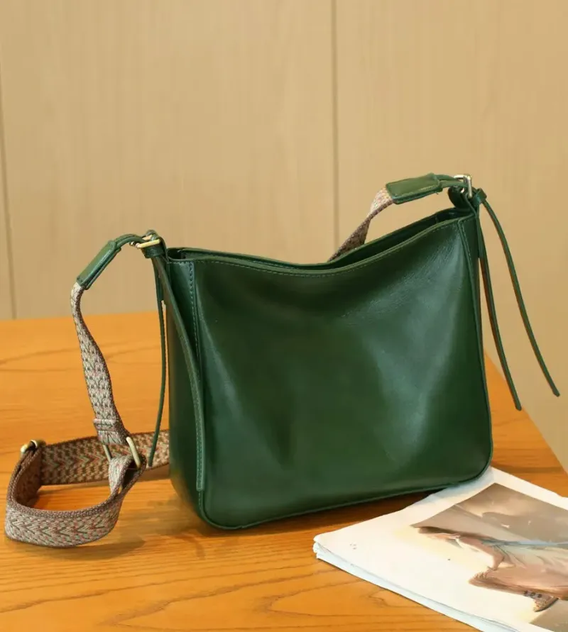 DEEPKEE original nubuck handmade full-grain genuine leather cowhide bag 植鞣牛皮真皮女包#8803號