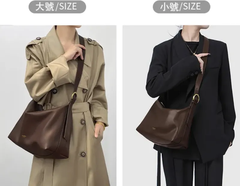 DEEPKEE original nubuck handmade full-grain genuine leather cowhide bag 軟皮斜挎包A234號